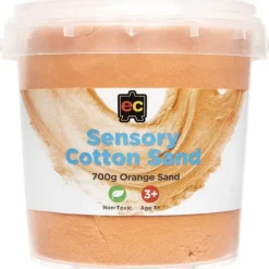 EC - Sensory Cotton Sand 700G Tub Orange