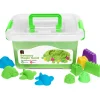 EC - Sensory Magic Sand With Moulds 2Kg Tub Green