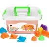EC - Sensory Magic Sand With Moulds 2Kg Tub Orange