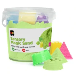 EC - Sensory Magic Sand With Moulds 600G Tub Green