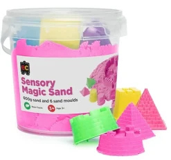 EC - Sensory Magic Sand With Moulds 600G Tub Pink