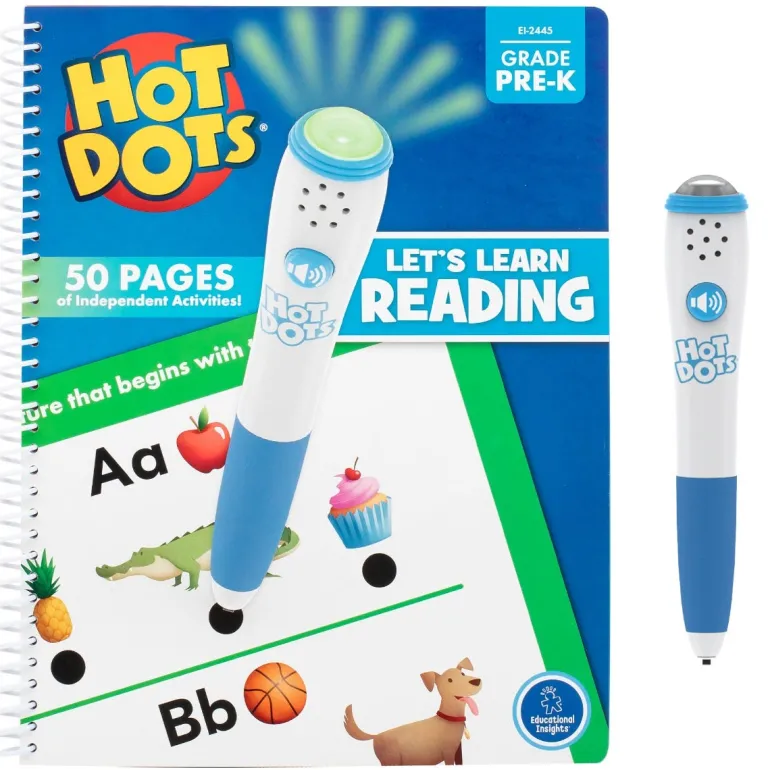 Educational Insights - Hot Dots - Lets Learn Reading Workbook - Pre K