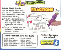 Educational Insights - Hot Dots - Math Flash Cards Fractions - Grade 1