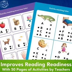Educational Insights - Hot Dots - Lets Learn Reading Workbook - Pre K