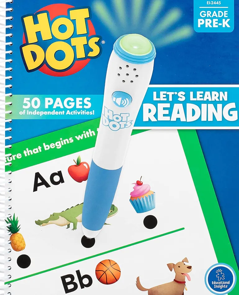 Educational Insights - Hot Dots - Lets Learn Reading Workbook - Pre K