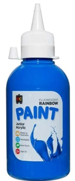 Edvantage - Fluorescent Paints 250ml - Blue