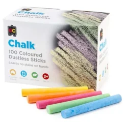 Edvantage - Chalk Dustless Coloured - Box of 100