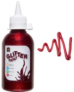 Edvantage - Glitter Paints 250ml - Red