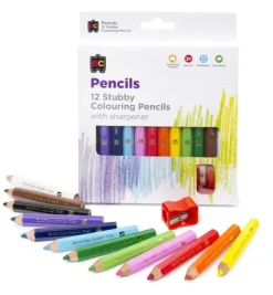 Edvantage - Jumbo Stubby Washable Colouring Pencils