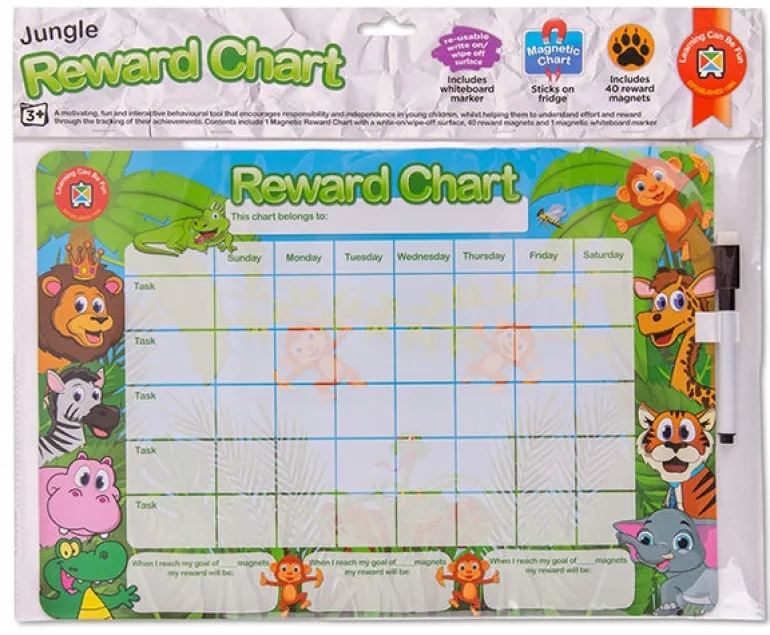 Edvantage - Magnetic Rewards Chart - Jungle