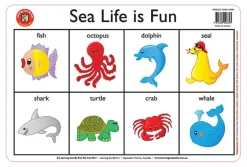 Edvantage - Placemat - Sea Life is Fun