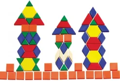 Edvantage - Plastic Solid Pattern Blocks Jar of 250