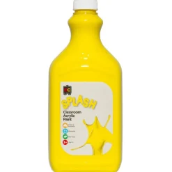 Edvantage - Splash Classroom Acrylic Paint 2Ltr - Sunshine Yellow