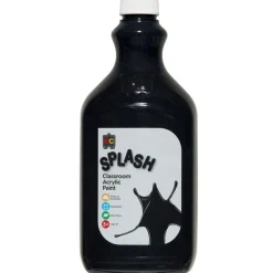 Edvantage - Splash Classroom Acrylic Paint 2Ltr - Licorice Black