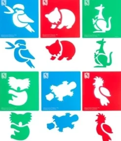 Edvantage - Stencil Sets - Australian Animals Series 1