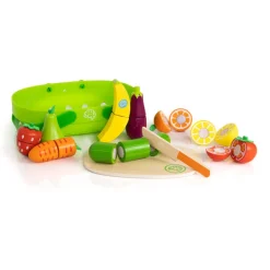 Fat Brain - Pretendables Fruit & Veggie Basket Set