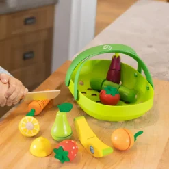 Fat Brain - Pretendables Fruit & Veggie Basket Set