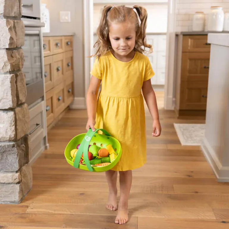 Fat Brain - Pretendables Fruit & Veggie Basket Set