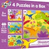 Galt - 4 Puzzles In a Box - Dinosaurs