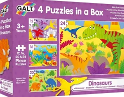 Galt - 4 Puzzles In a Box - Dinosaurs