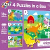 Galt - 4 Puzzles In a Box - Animals