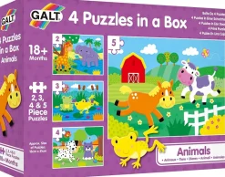 Galt - 4 Puzzles In a Box - Animals