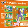 Galt - 4 Puzzles In a Box - Woodland