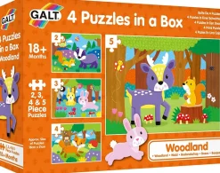 Galt - 4 Puzzles In a Box - Woodland