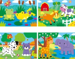 Galt - 4 Puzzles In a Box - Animals