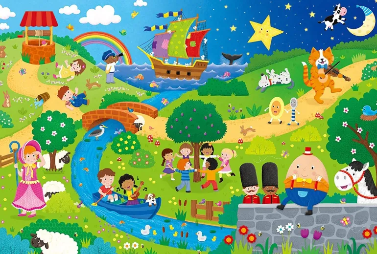 Galt - Giant Floor Puzzle 30pcs - Nursery Rhymes