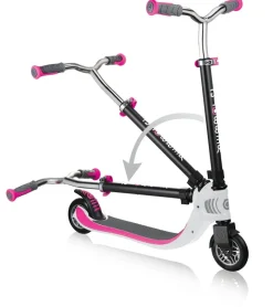 Globber - FLOW 125 Foldable Scooter - Pink