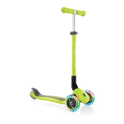 Globber - Primo Foldable with LIGHTS Scooter - Lime Green