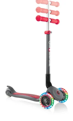 Globber - Primo Foldable with LIGHTS Scooter - Red