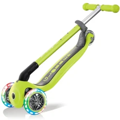 Globber - Primo Foldable with LIGHTS Scooter - Lime Green