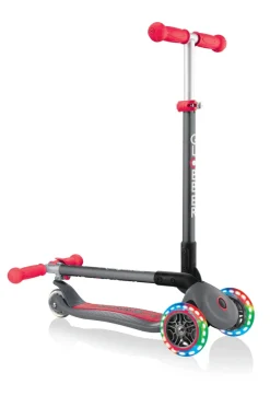 Globber - Primo Foldable with LIGHTS Scooter - Red
