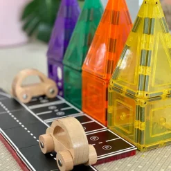 Learn & Grow - Magnetic Tile Toppers - Road (40 Piece)