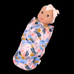 LullaBaby – Baby Doll & Floral Swaddle