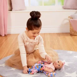 LullaBaby – Baby Doll & Floral Swaddle