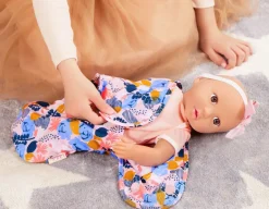 LullaBaby – Baby Doll & Floral Swaddle