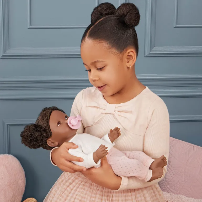 LullaBaby – Baby Doll with Curly Brown Hair