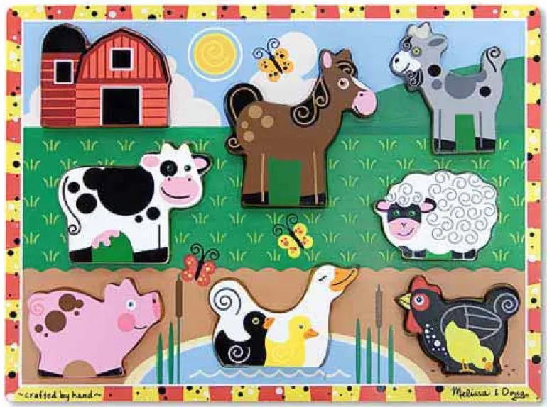 Melissa & Doug - Chunky Puzzle - Farm Animals