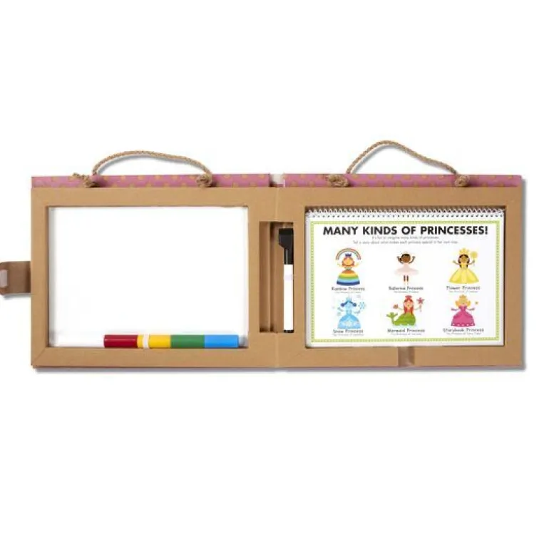 Melissa & Doug - Play Draw Create Reusable Drawing & Magnet Kit Princesses