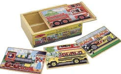 Melissa & Doug - Puzzles in a Box - Vehicles