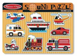Melissa & Doug - Sound Puzzle - Vehicles