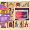 Melissa & Doug - Wooden Princesses Stamp Set