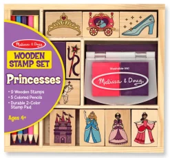 Melissa & Doug - Wooden Princesses Stamp Set