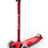 Micro - Maxi Deluxe LED Scooter - Red