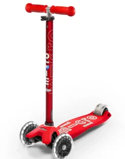 Micro - Maxi Deluxe LED Scooter - Red