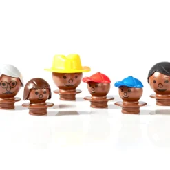 Mobilo - Mixed Dark Brown Figures 6 Pack