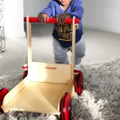 Moover - Wooden Baby Walker - Red